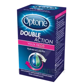 Optone Double Action Solution Oculaire Yeux Secs Fl/10ml à VALS-LES-BAINS