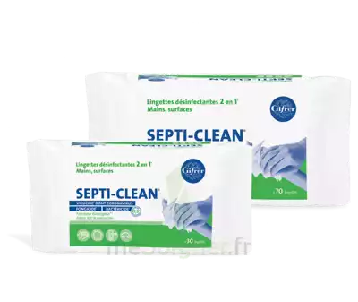 Septi-clean Lingette DÉsinfectante Paquet/70 à VALS-LES-BAINS